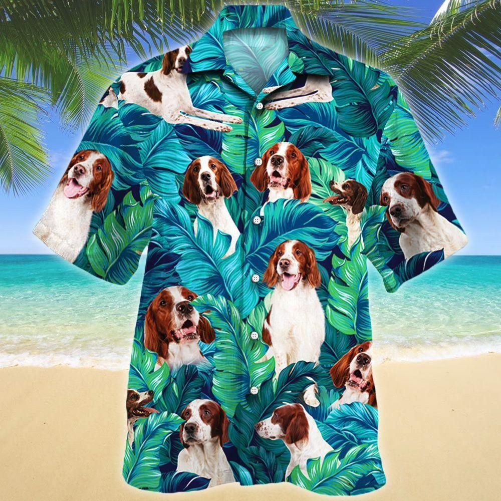 Irish Red And White Setter Dog Lovers Aloha Hawaiian Shirt Colorful Short Sleeve Summer Beach Casual Shirt For Men And Women