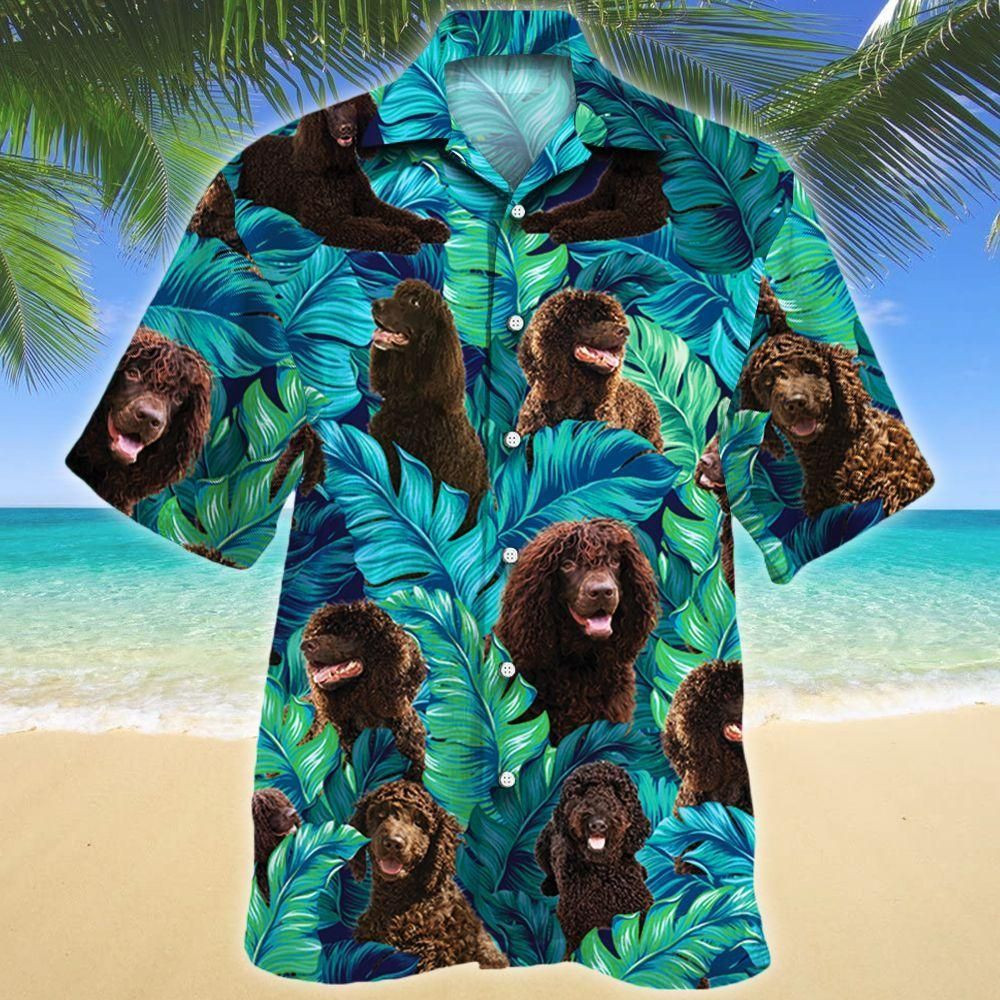 Irish Water Spaniel Dog Lovers Aloha Hawaiian Shirt Colorful Short Sleeve Summer Beach Casual Shirt For Men And Women