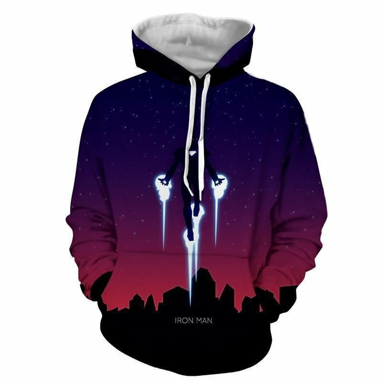 Iron Man Fly 3d All Print Hoodie