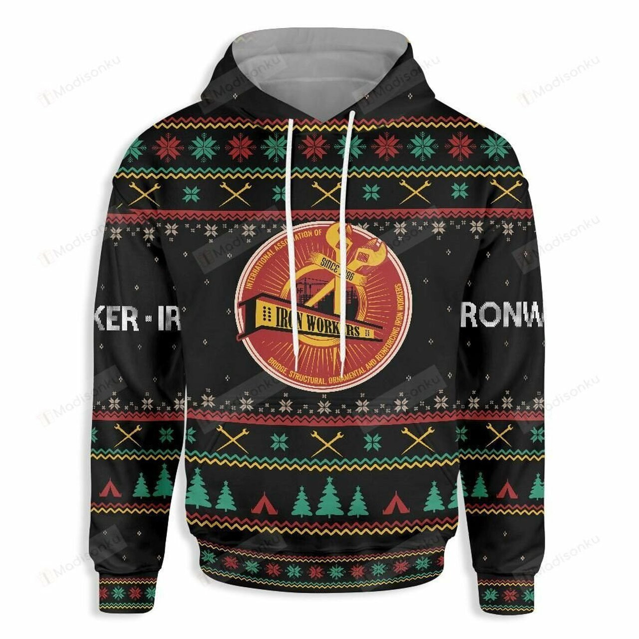 Iron Worker Christmas For Unisex 3d All Over Print Hoodie