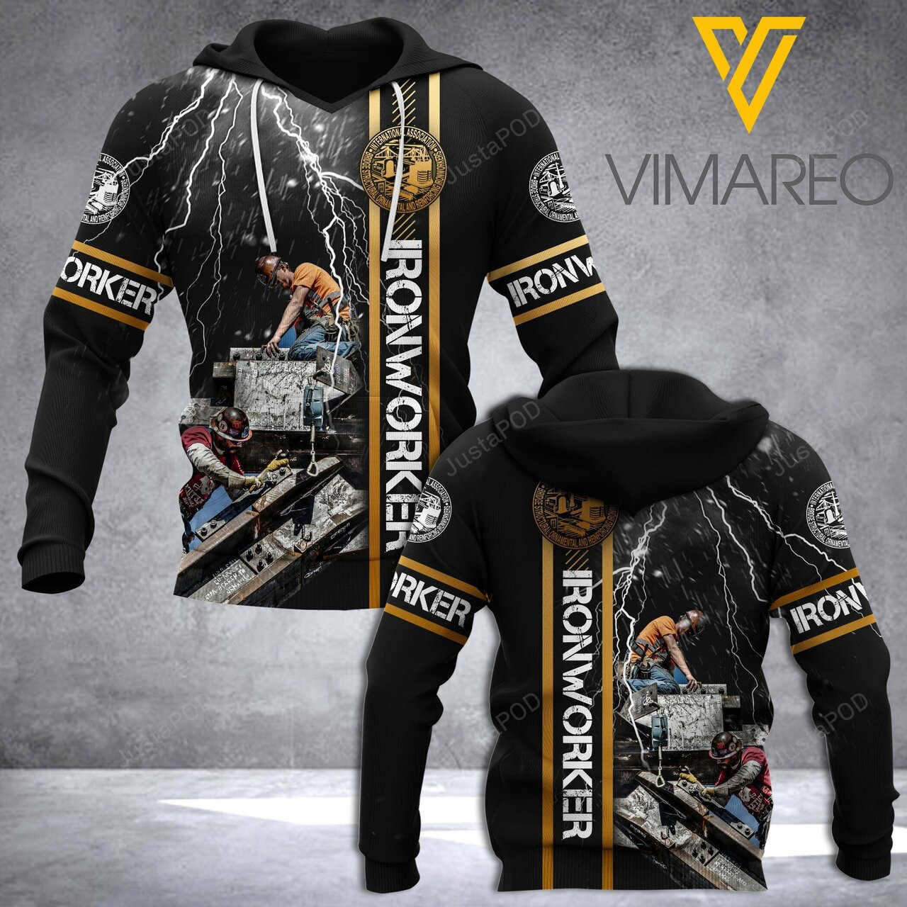 Ironworker 3d All Over Print Hoodie