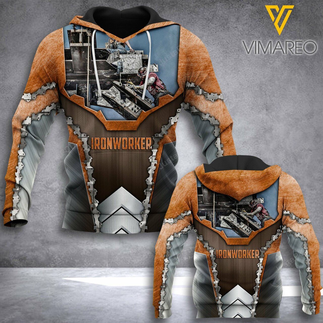 Ironworker 3d All Over Print Hoodie