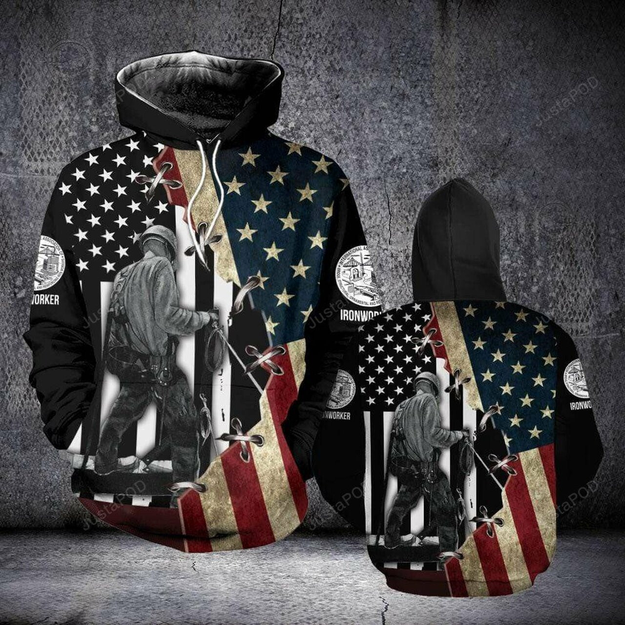 Ironworker 3d All Print Hoodie