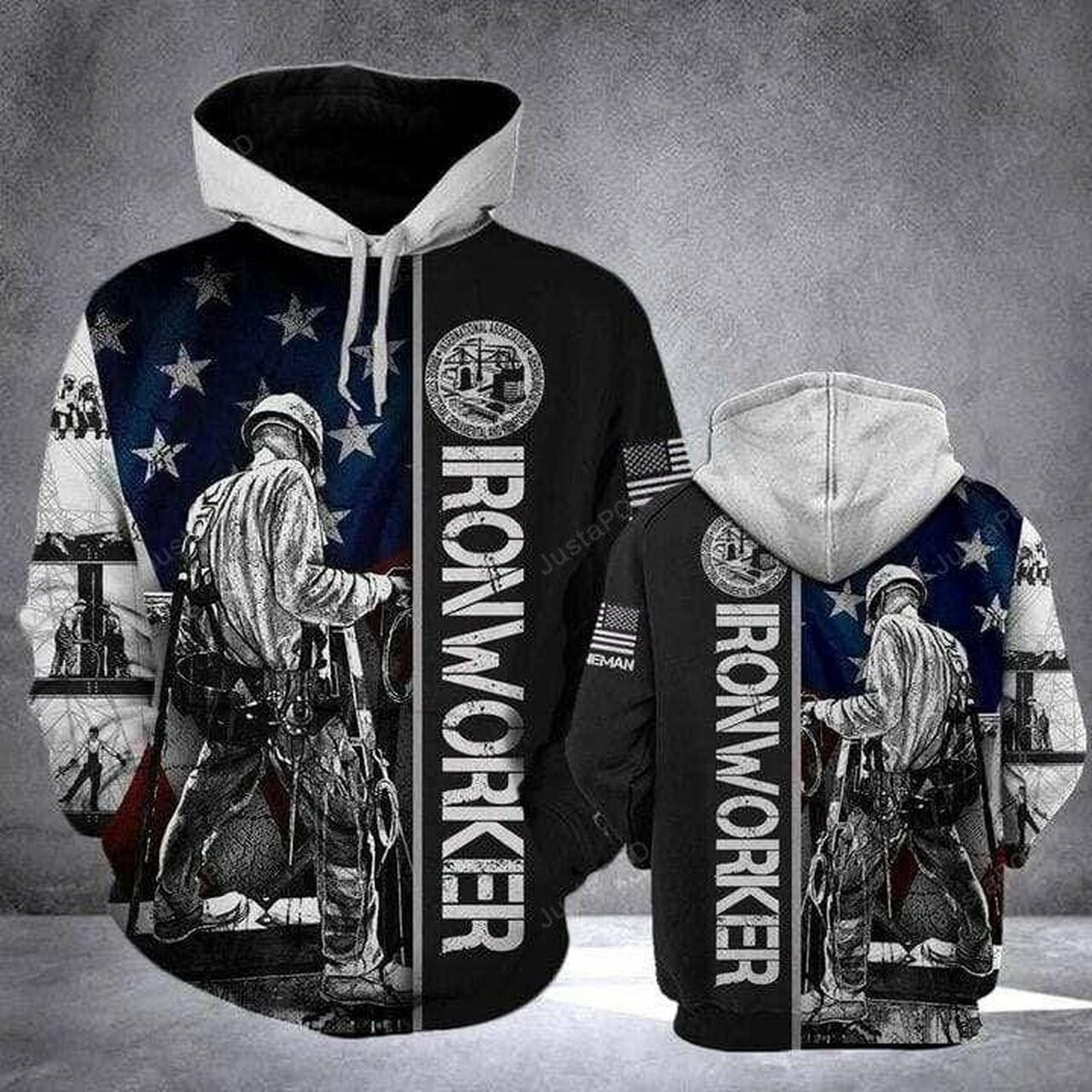 Ironworker Flag 3d All Print Hoodie