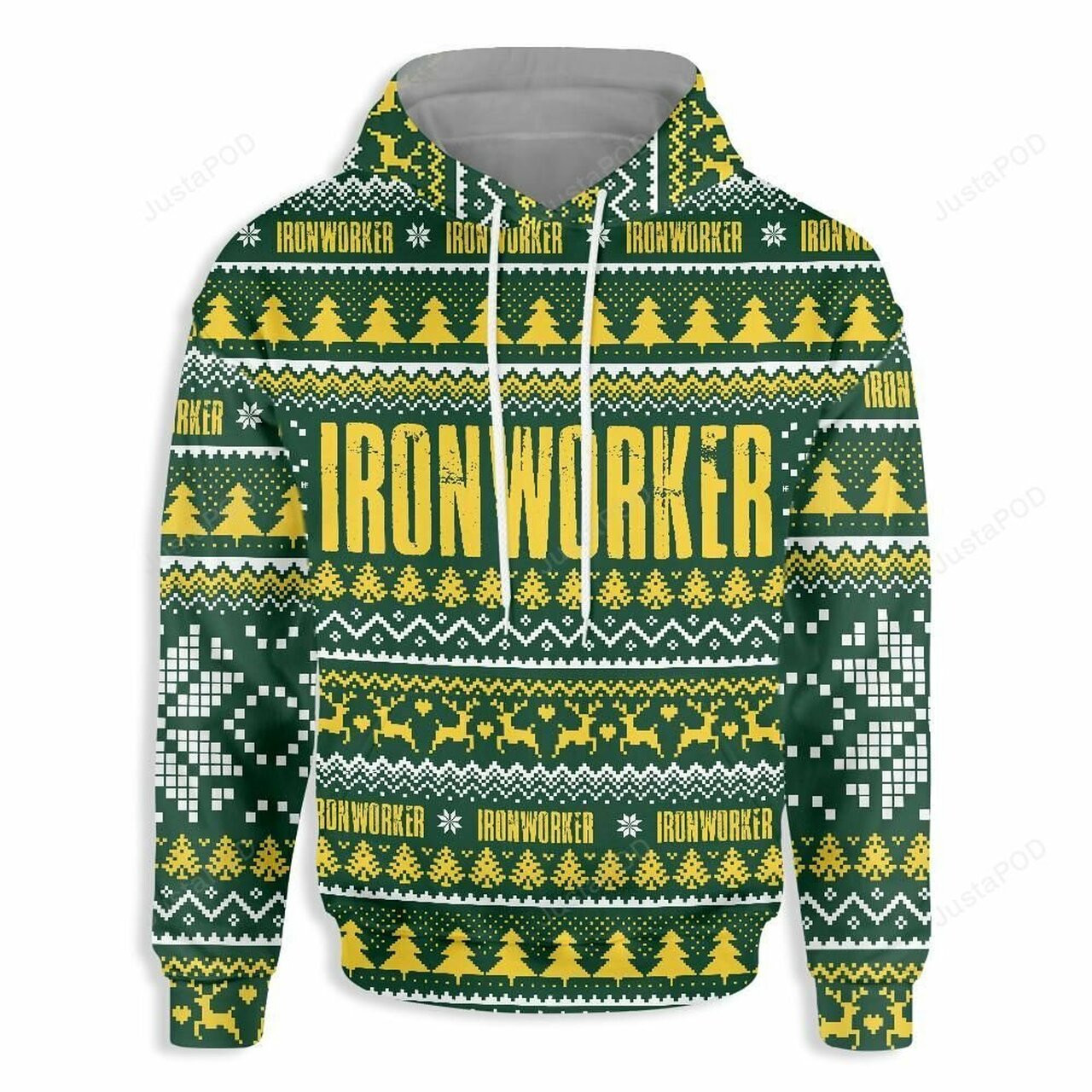 Ironworker Happy Christmas 3d All Over Print Hoodie