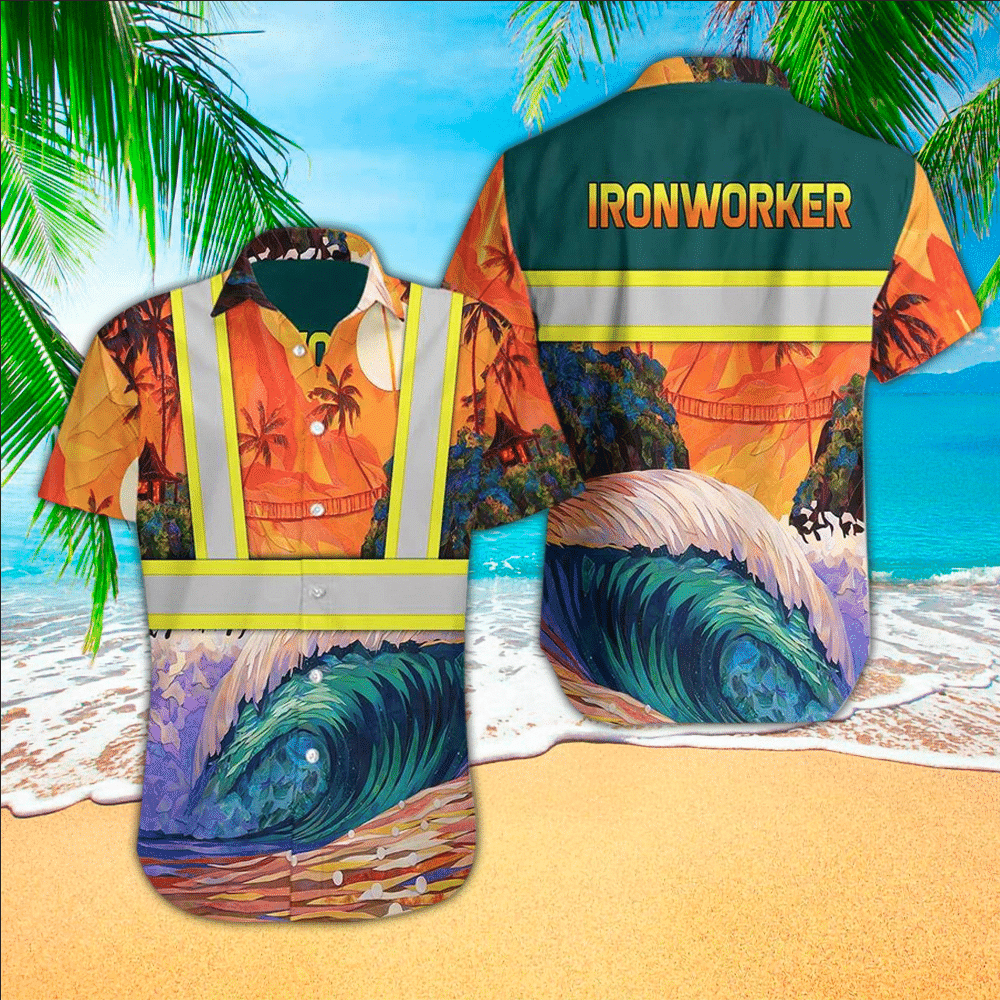 Ironworker Hawaiian Shirt Ironworker Button Up Shirt For Men and Women