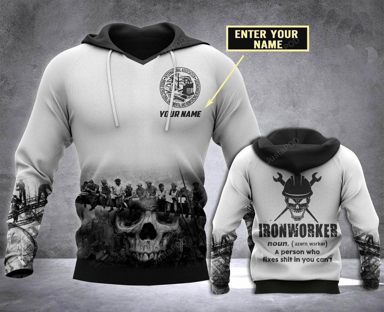 Ironworker Noun 3d All Print Hoodie