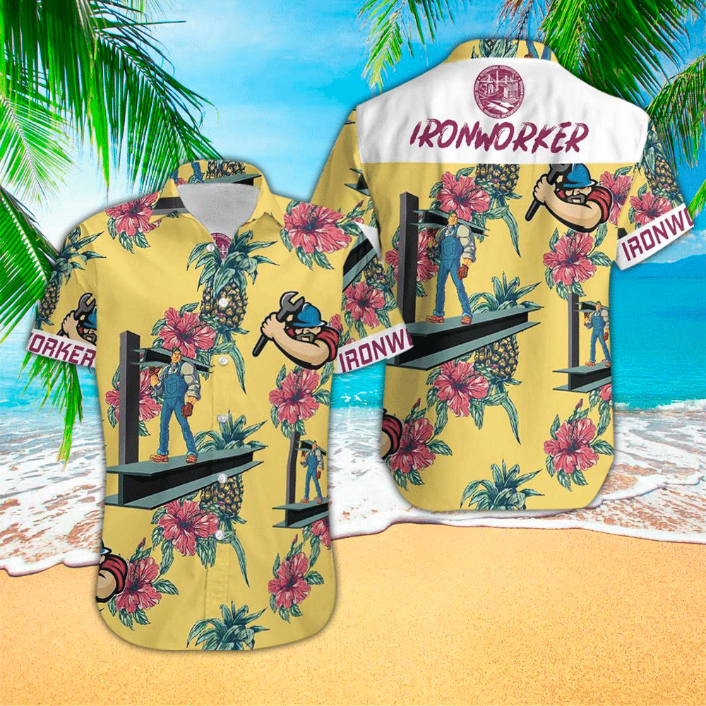 Ironworker Shirt Ironworker Hawaiian Shirt For Ironworker Lovers Shirt For Men and Women