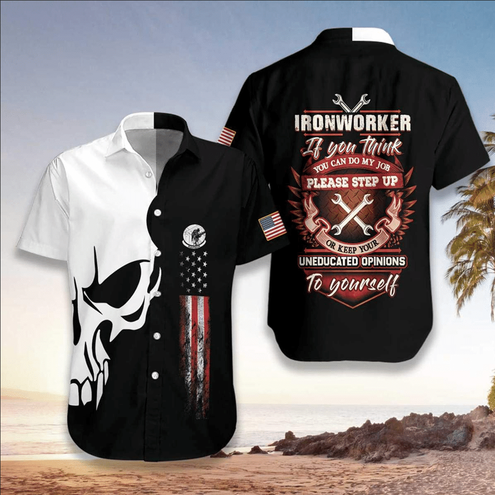 Ironworker Shirt Ironworker Hawaiian Shirt For Ironworker Lovers Shirt For Men and Women