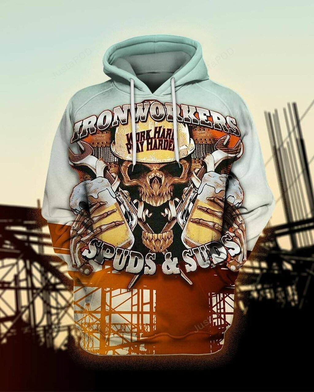 Ironworker Spuds 3d All Print Hoodie