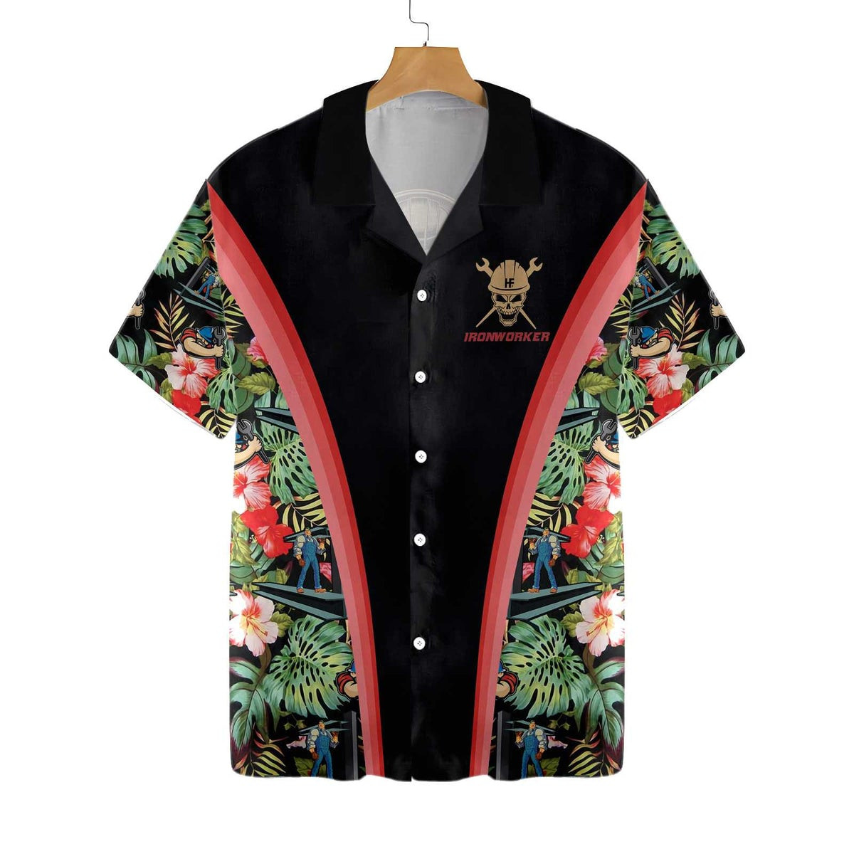 Ironworker Tropical Hawaiian Shirt