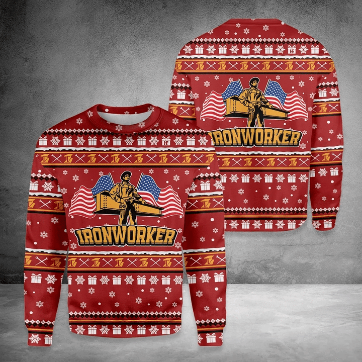 Ironworker Ugly Christmas Sweater Ugly Sweater For Men Women