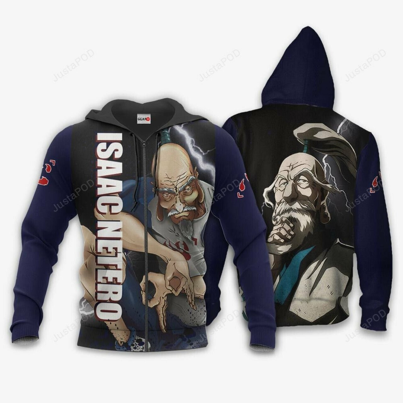 Isaac Netero Hoodie Hunter X Hunter Anime 3d All Over Print Hoodie