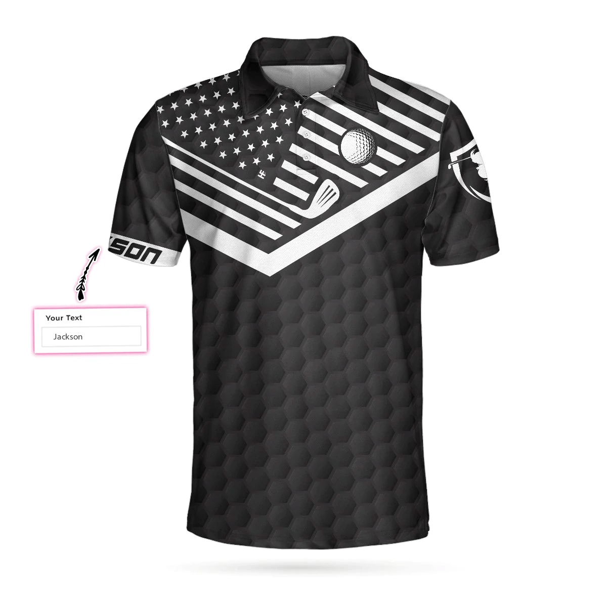 It Takes A Lot Of Balls Golfer Custom Polo Shirt Personalized American Flag Golf Shirts Short Sleeve Polo For Men