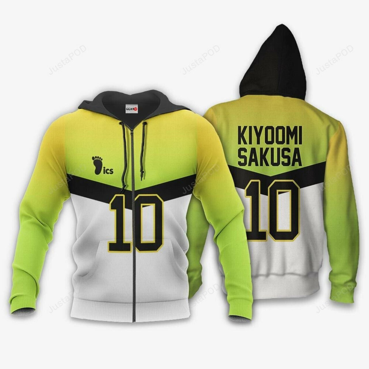 Itachiyama Kiyoomi Sakusa Number 10 Haikyuu Anime 3d All Over Print Hoodie