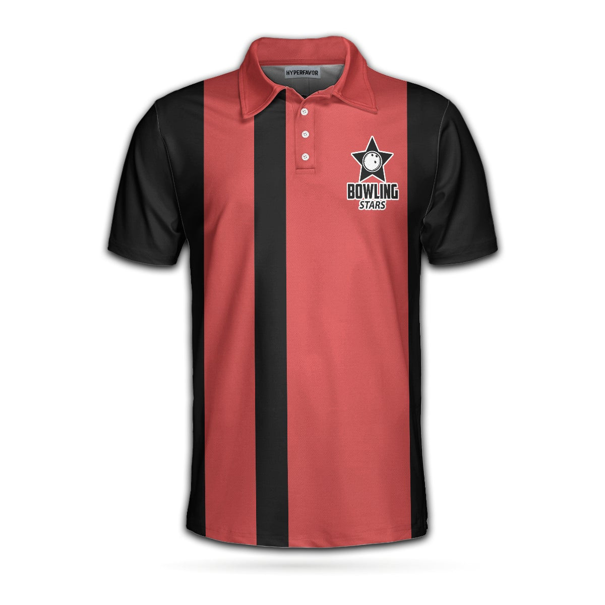 Its Not How You Bowl Its How You Roll Polo Shirt Black And Red Short Sleeve Bowling Shirt For Men