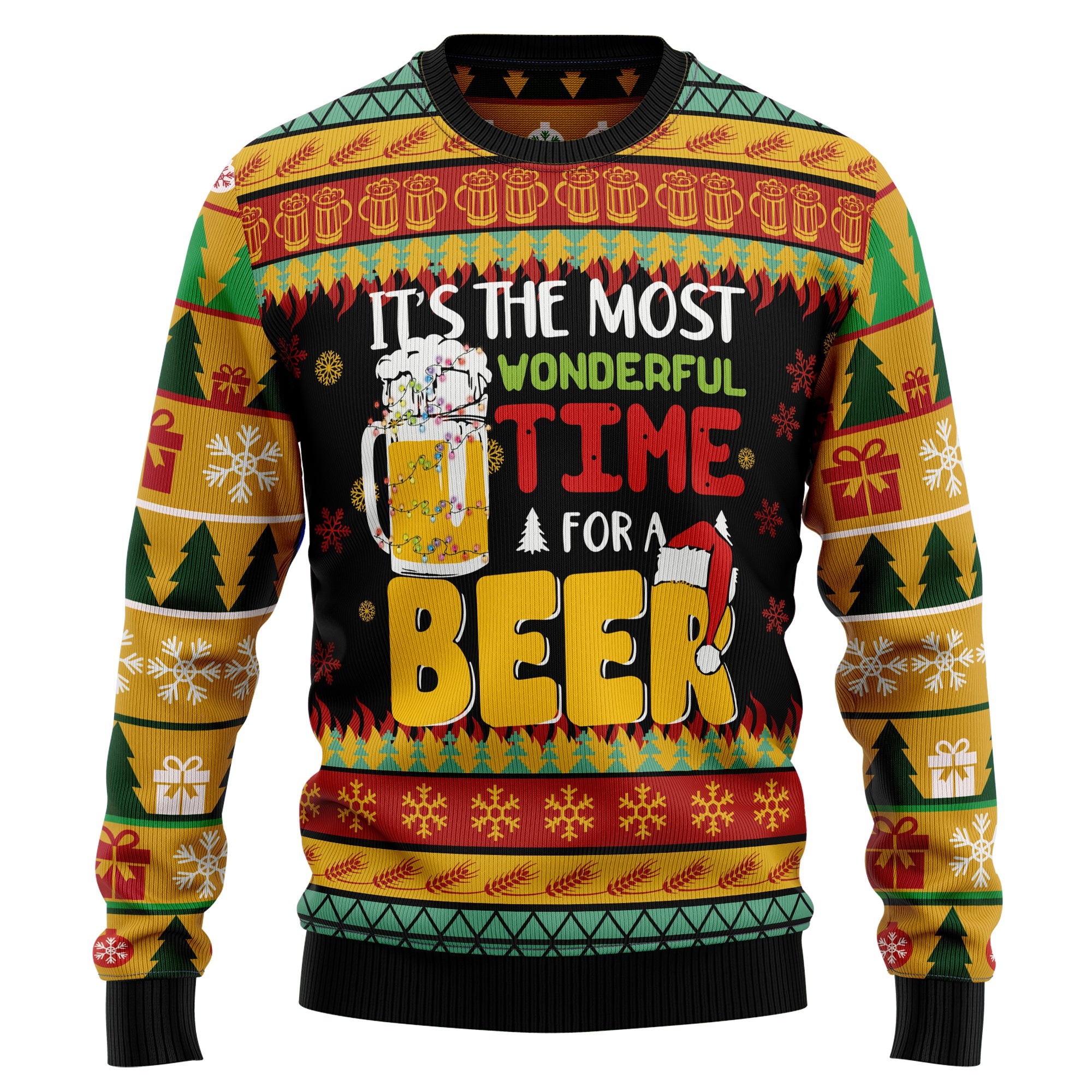 Its The Most Wonderful Time For A Beer Ugly Christmas Sweater