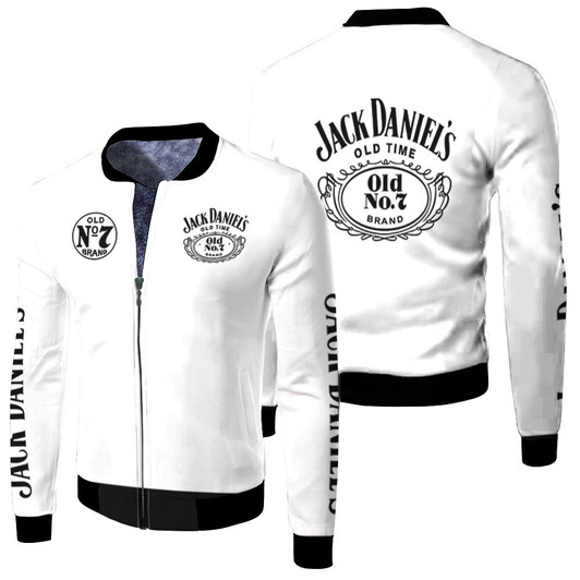 Jack Daniels Old No7 Brand Wine Lover Jacket Fleece Bomber Jacket