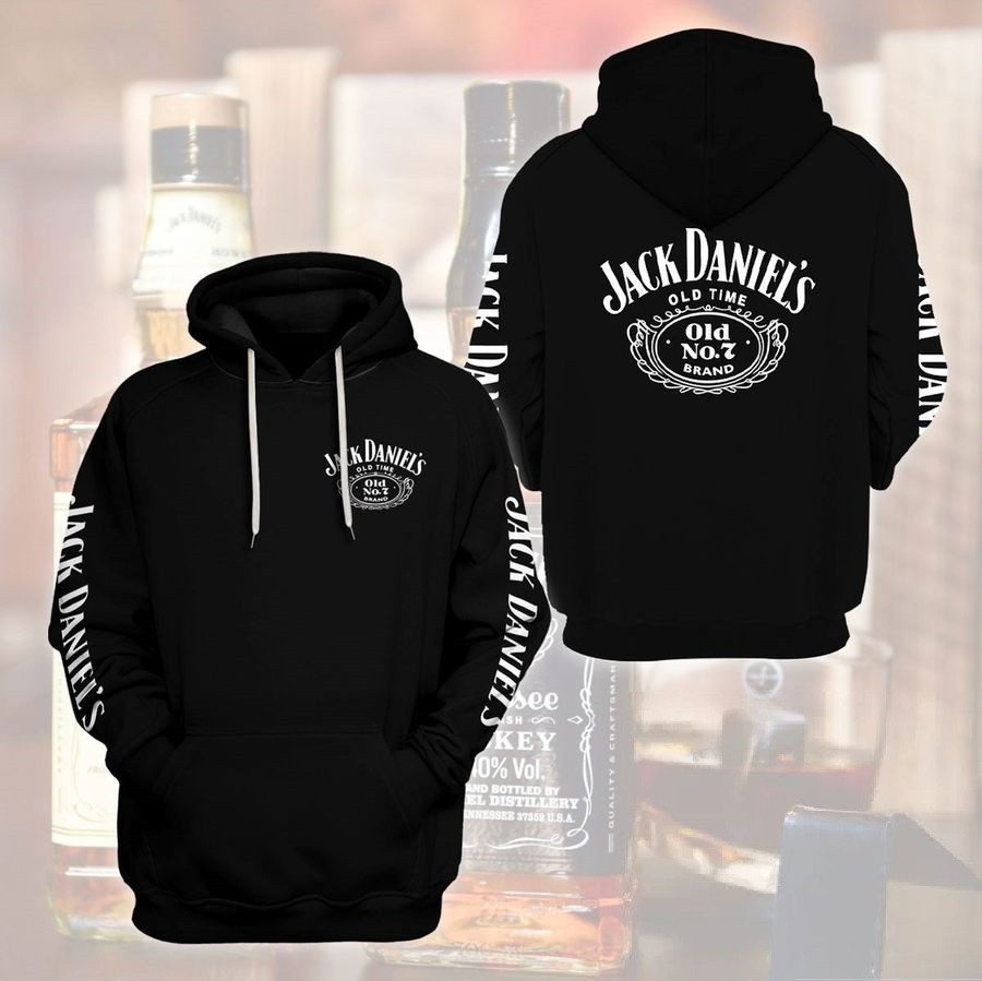 Jack Daniels Whiskey Black Premium Hoodie for Men and Women