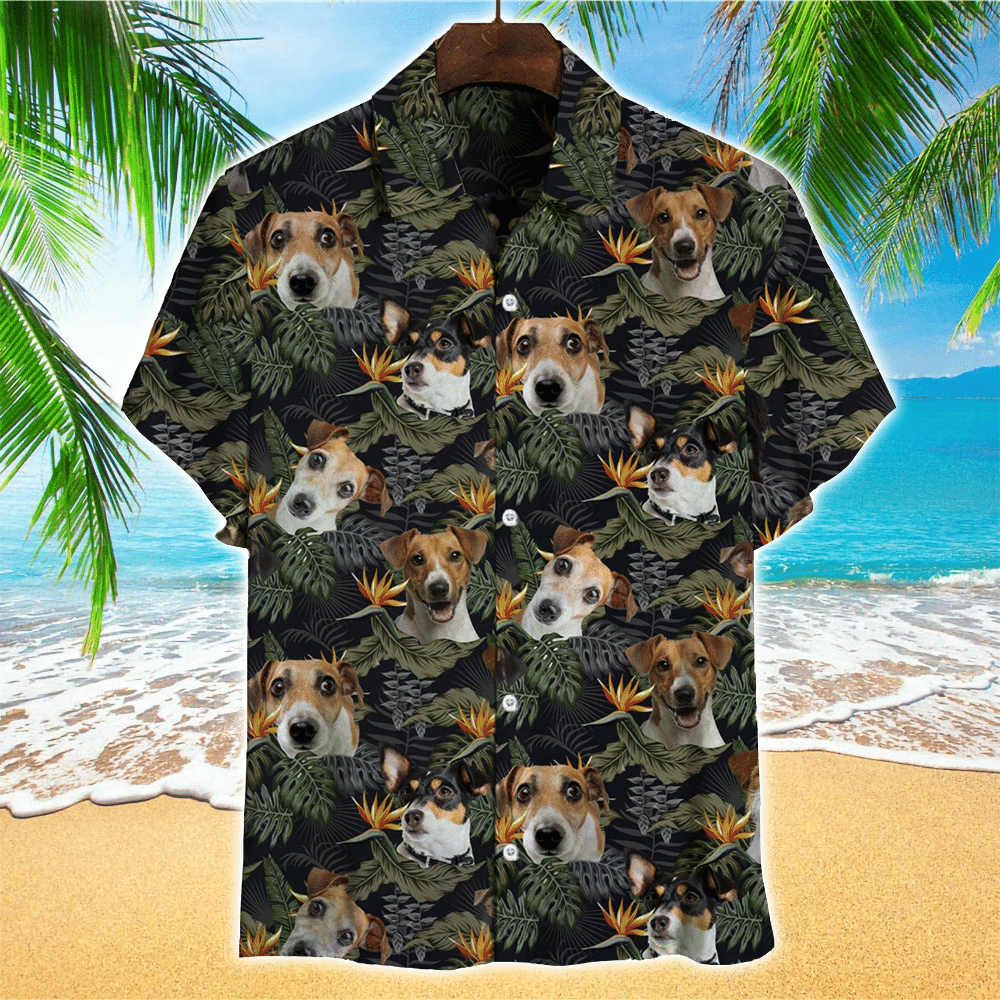 Jack Russell Shirt Jack Russell Hawaiian Shirt For Dog Lovers Shirt for Men and Women