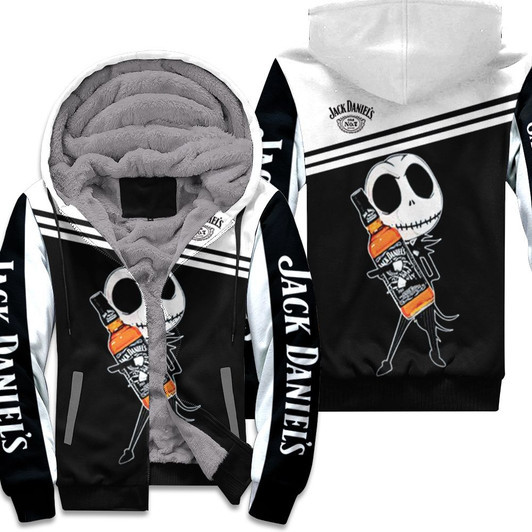 Jack Skellington Jack Daniels 3D Fleece Hoodie