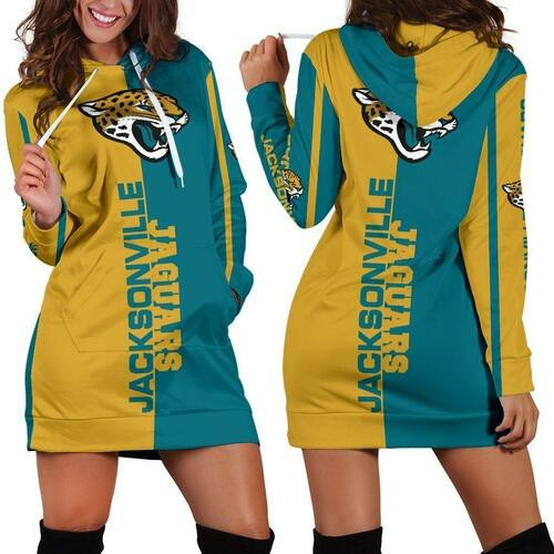 Jacksonville Jaguars Hoodie Dress Sweater Dress Sweatshirt Dress 3d All Over Print For Women Hoodie