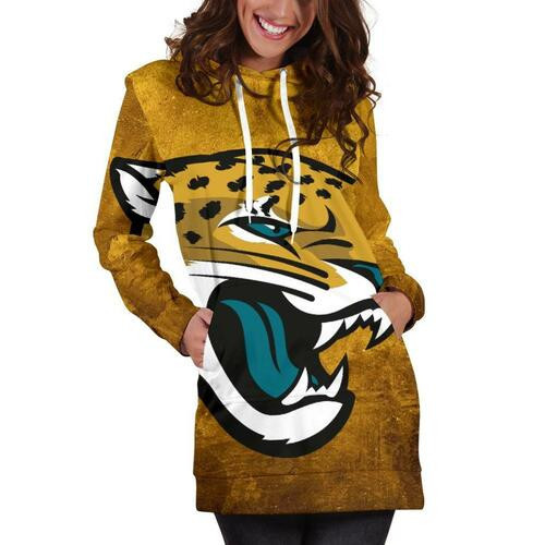 Jacksonville Jaguars Hoodie Dress Sweater Dress Sweatshirt Dress 3d All Over Print For Women Hoodie