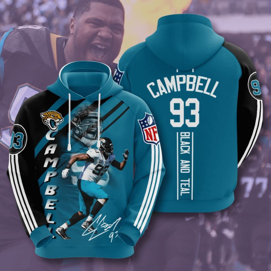 Jacksonville Jaguars No868 Custom Hoodie 3D All Over Print