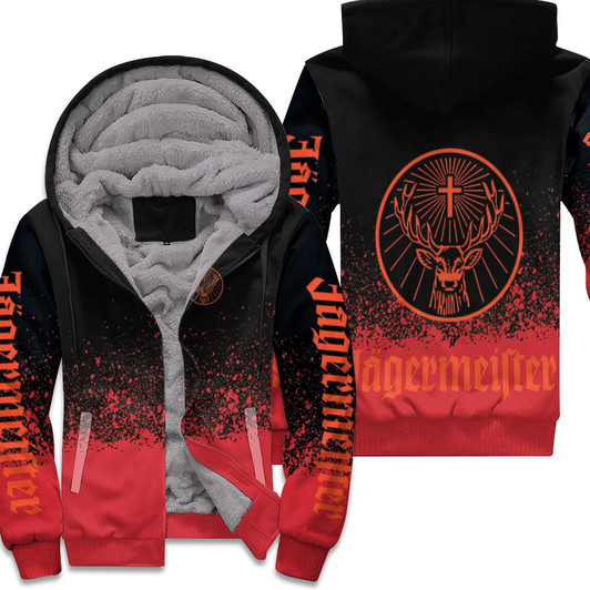 Jagermeister Logo For Alcohol Lover 3D Fleece Hoodie