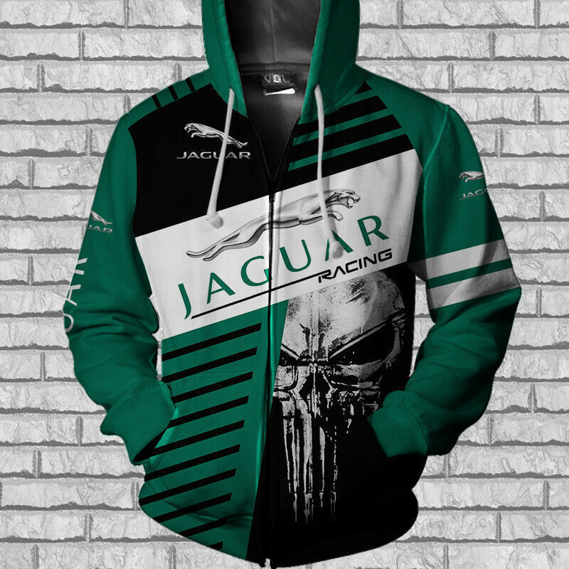 Jaguar 3D Zip Hoodie Unisex All Over Printed Hoodie