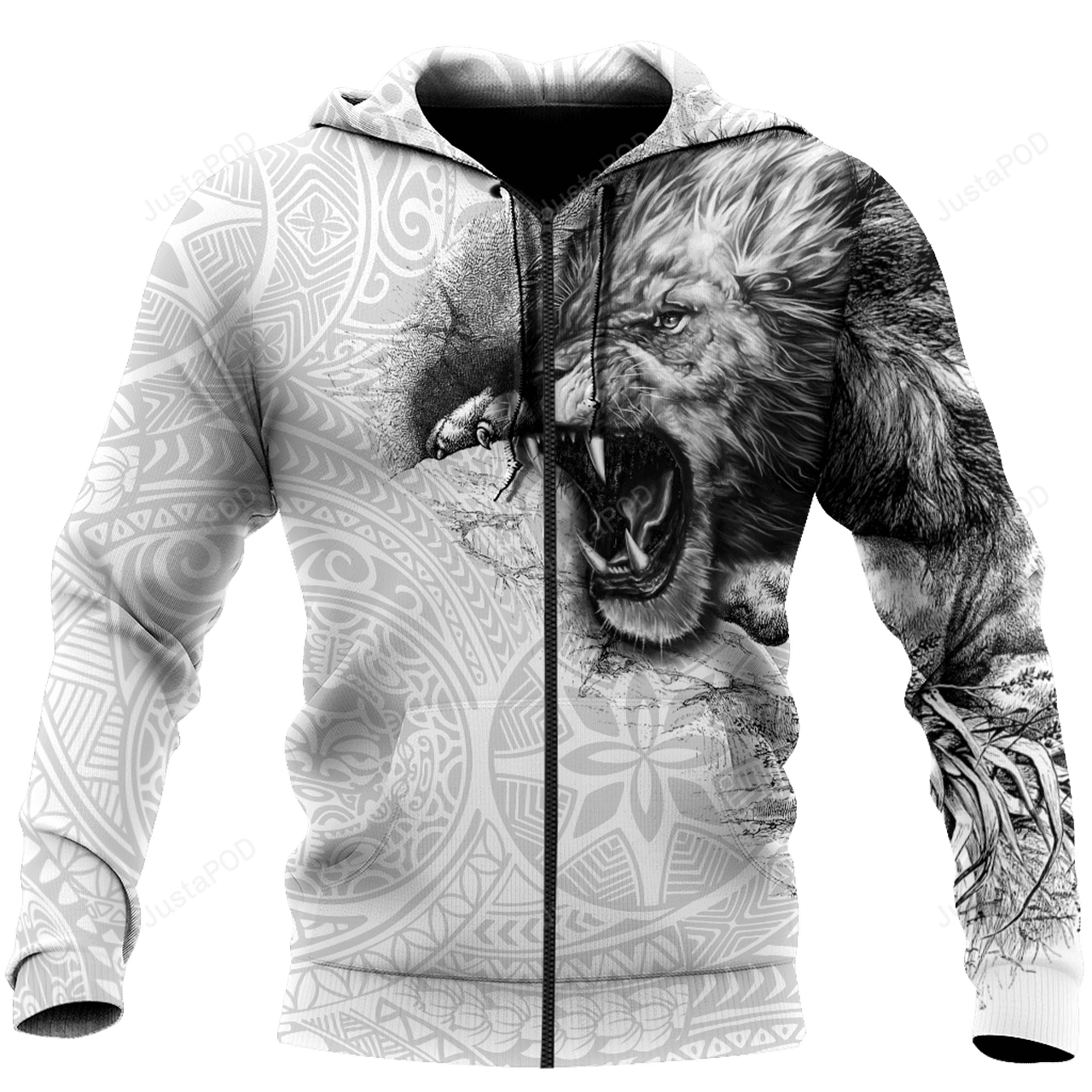 Jamaica Lion Roar 3d All Over Print Hoodie