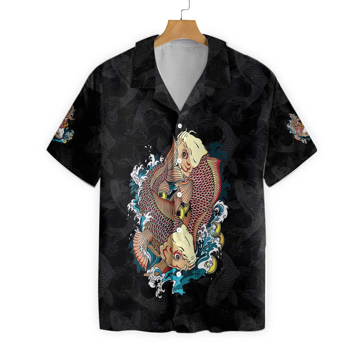 Japanese Carp Koi Gold Fishes Hawaiian Shirt