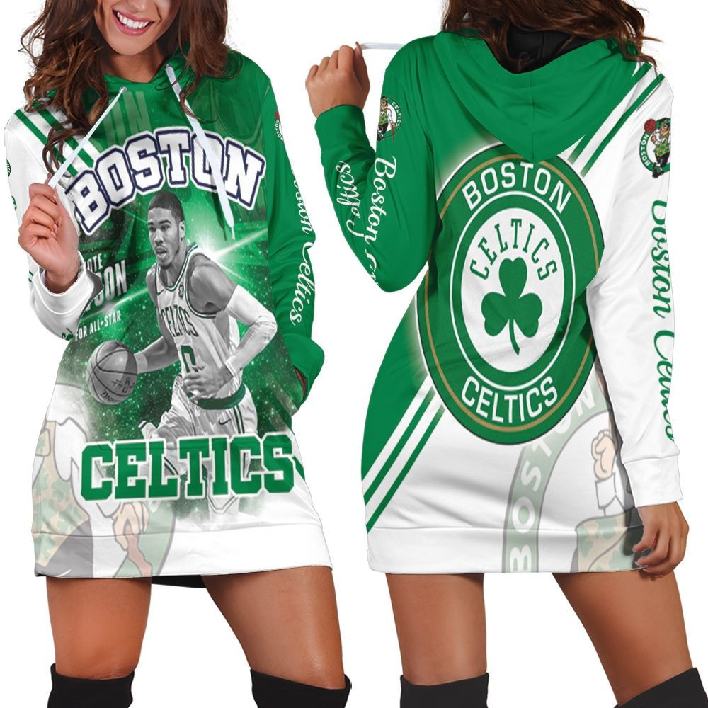 Jayson Tatum 0 Boston Celtics For All Star Hoodie Dress Sweater Dress Sweatshirt Dress