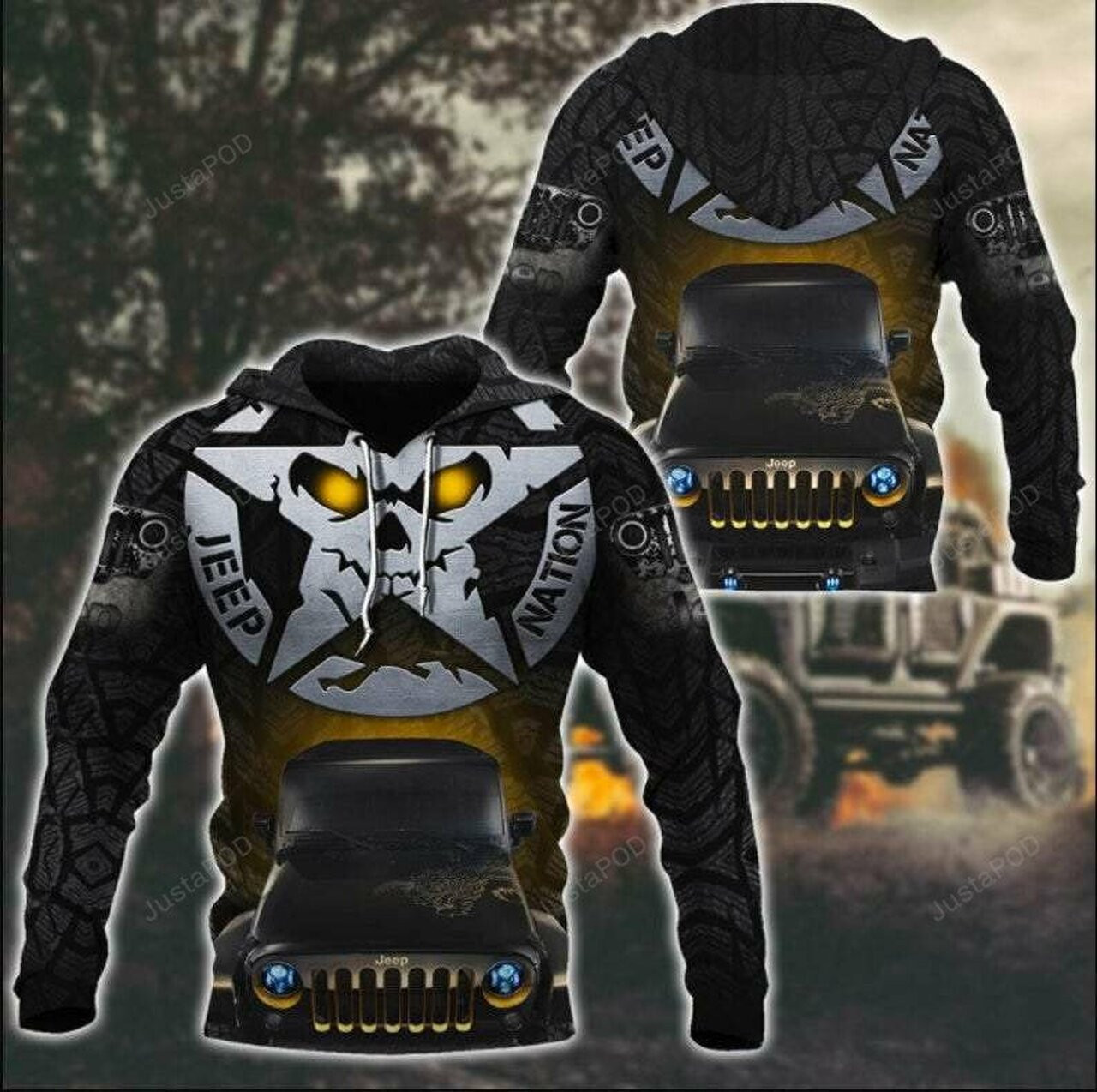 Jeep Car Nation 3d All Print Hoodie