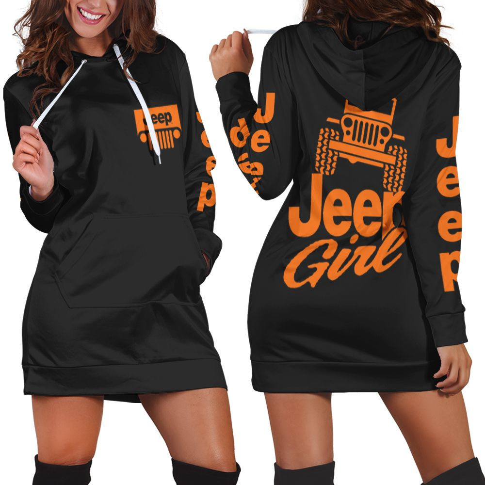 Jeep Girl Jeep Lover 3d Hoodie Dress Sweater Dress Sweatshirt Dress