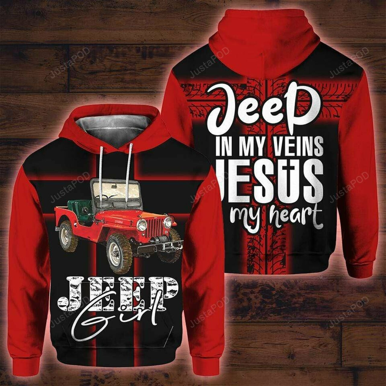 Jeep In My Veins Jesus In My Heart 3d All Print Hoodie