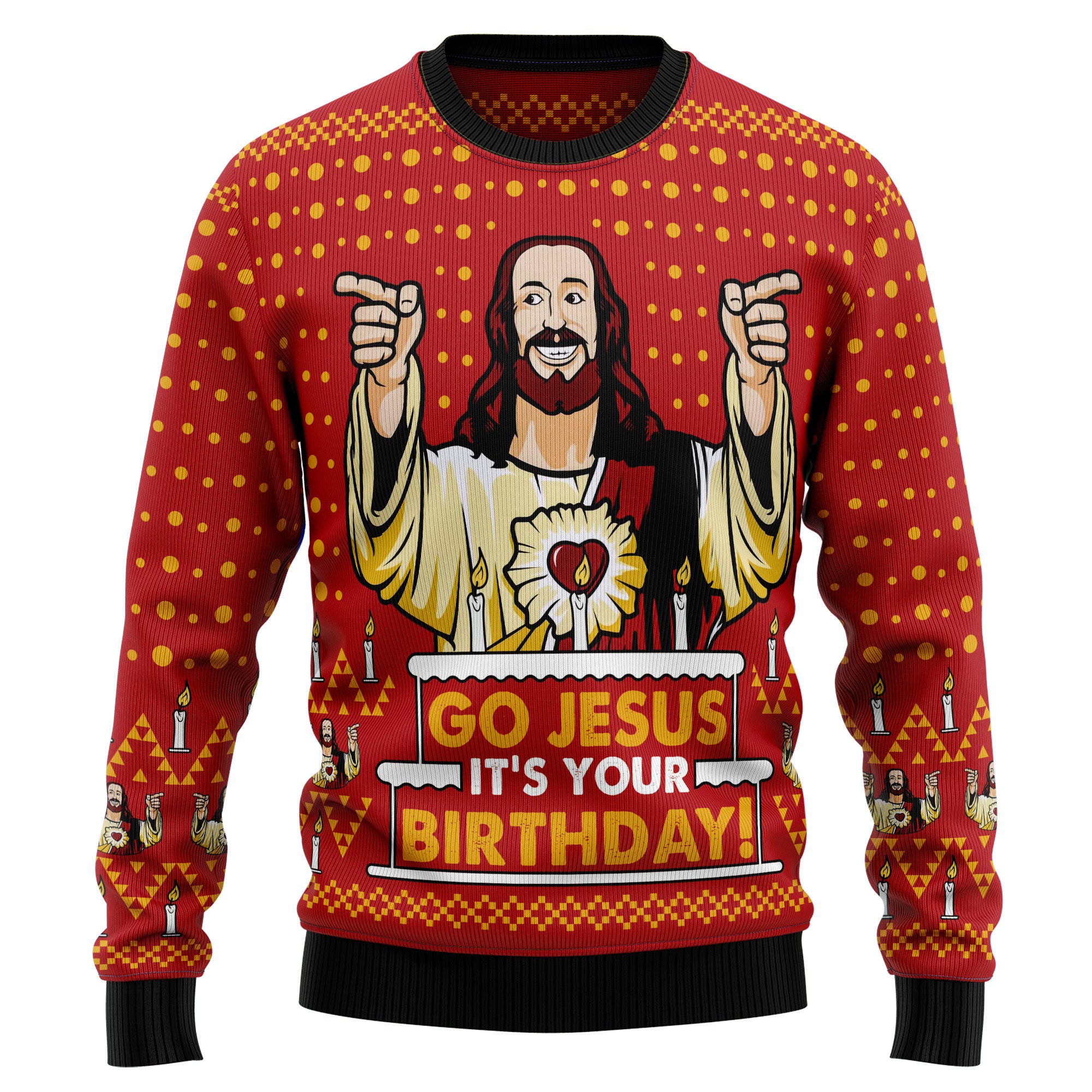 Jessuss Birthday Ugly Christmas Sweater