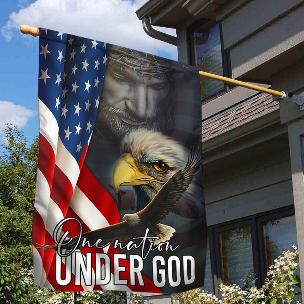 Jesus American Flag One Nation Under God Christian's Flag