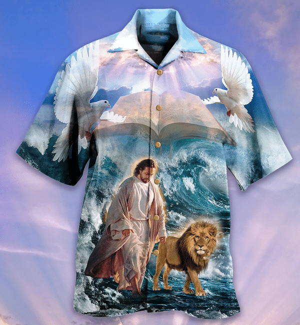 Jesus And Lion Limited Edition - Hawaiian Shirt Hawaiian Shirt For Men