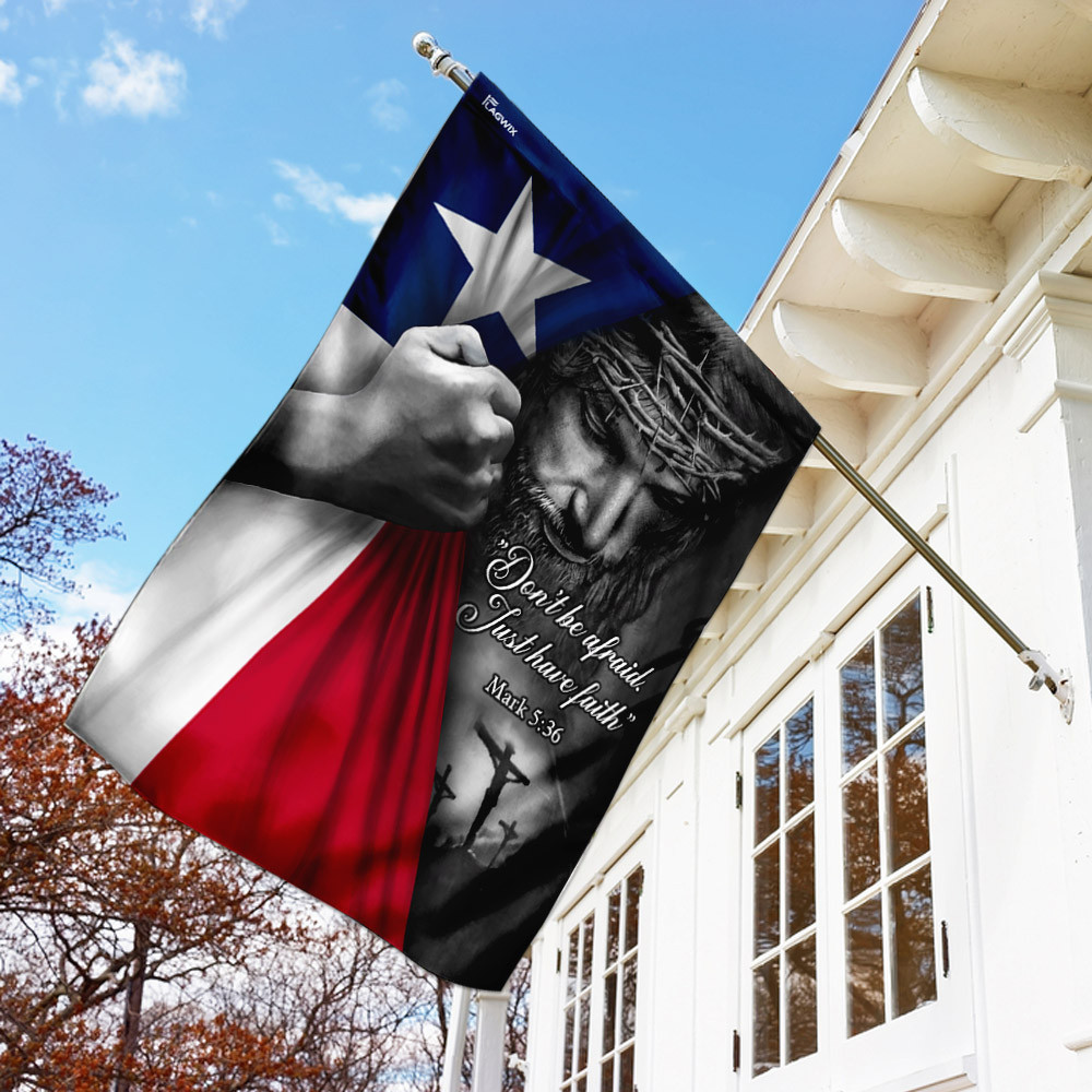 Jesus Christian - Texas Flag God Flag Christian's Flag