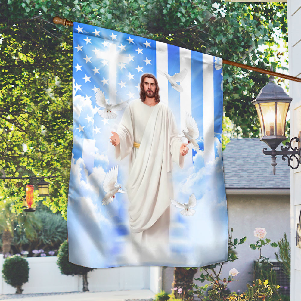 Jesus Flag Christian Cross Jesus American Flag God Flag Christian's Flag