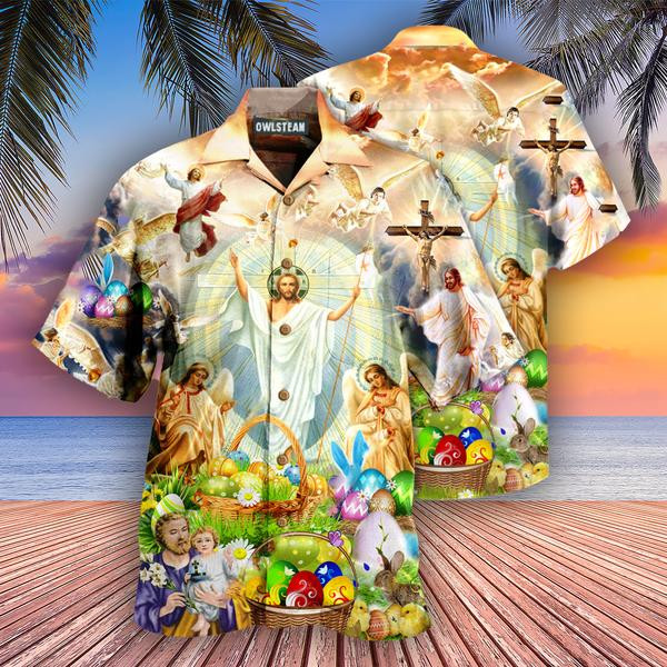 Jesus Happy Easter Edition - Hawaiian Shirt - Hawaiian Shirt For Men