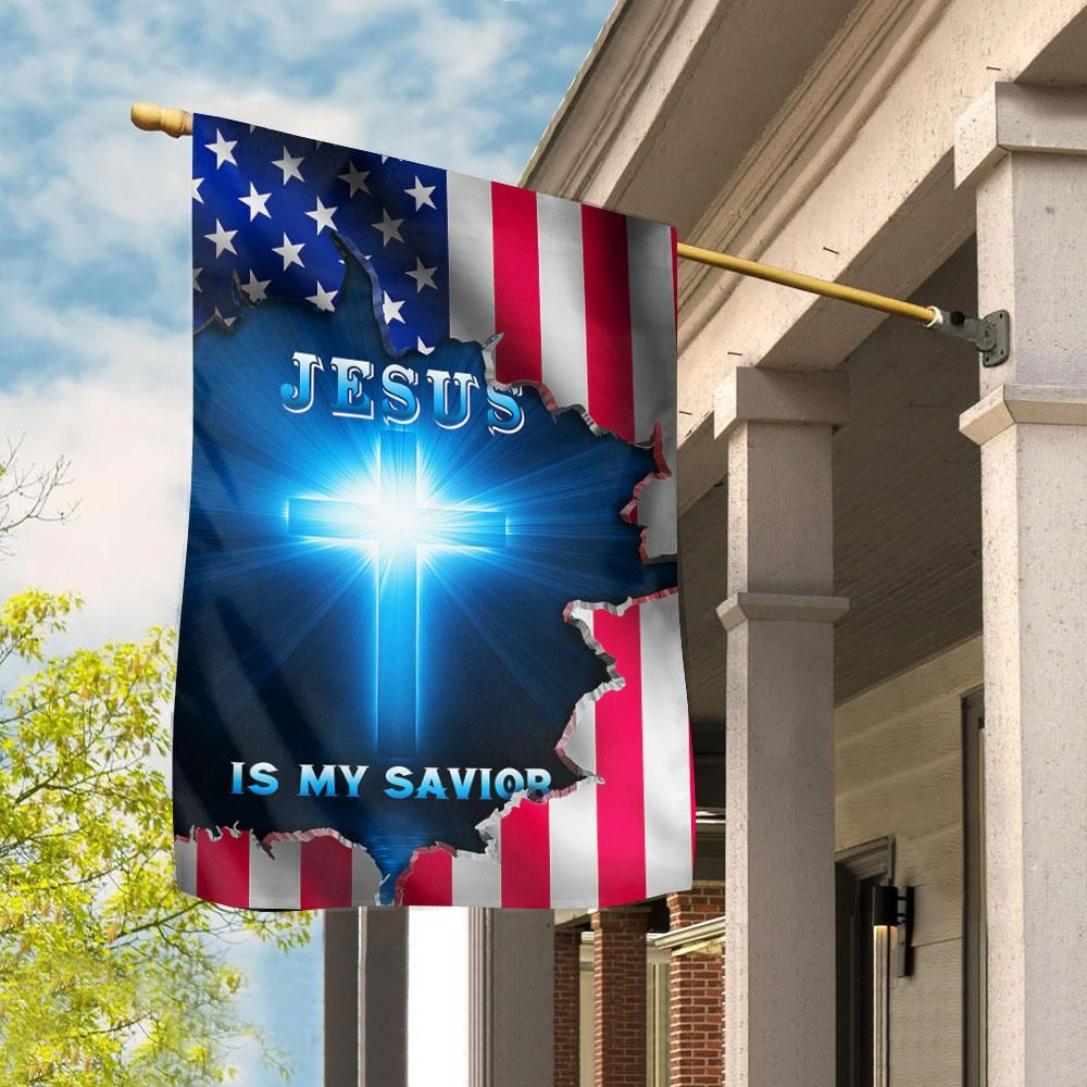 Jesus Is My Savior American Garden Flag House Flag