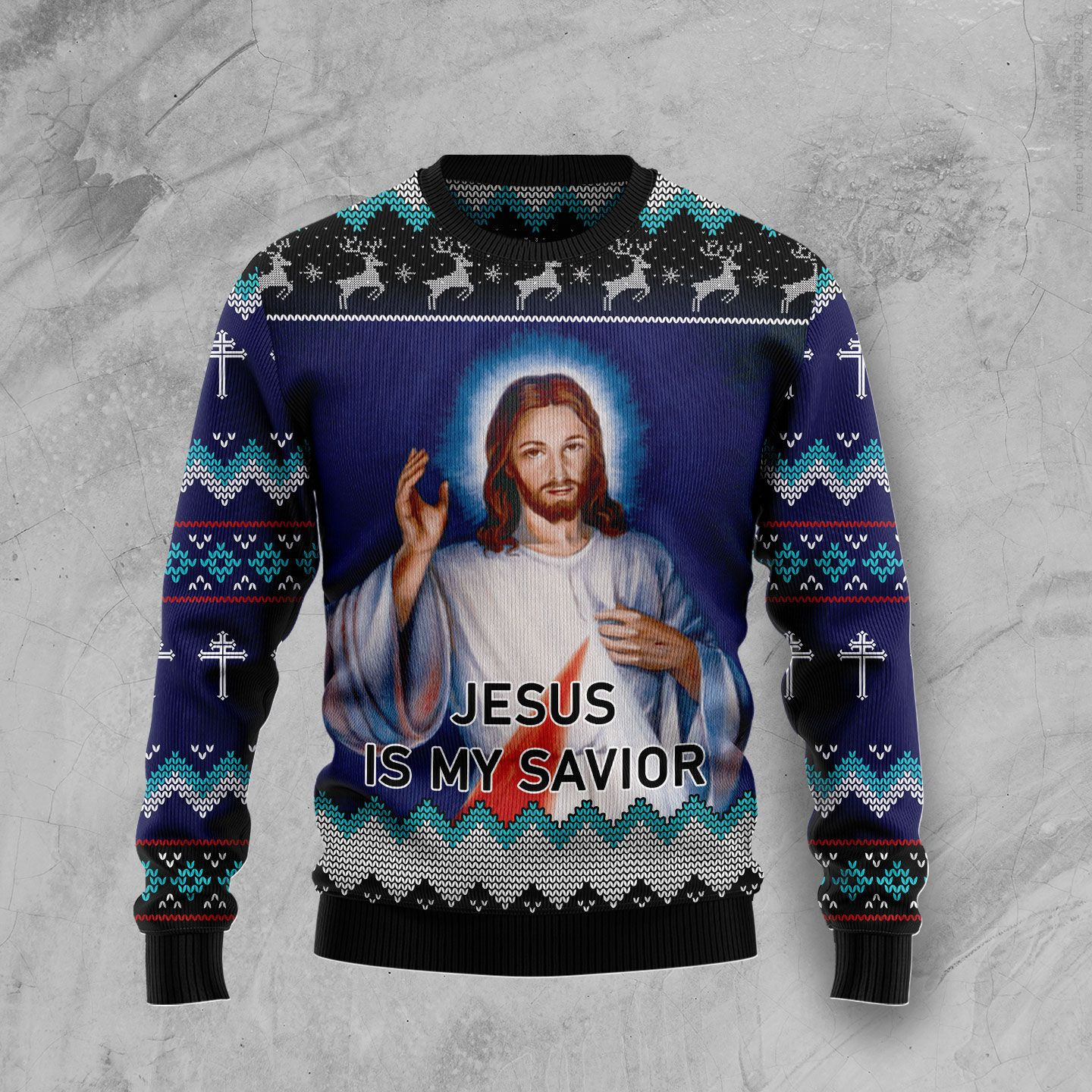 Jesus Is My Savior Ugly Christmas Sweater Ugly Sweater For Men Women