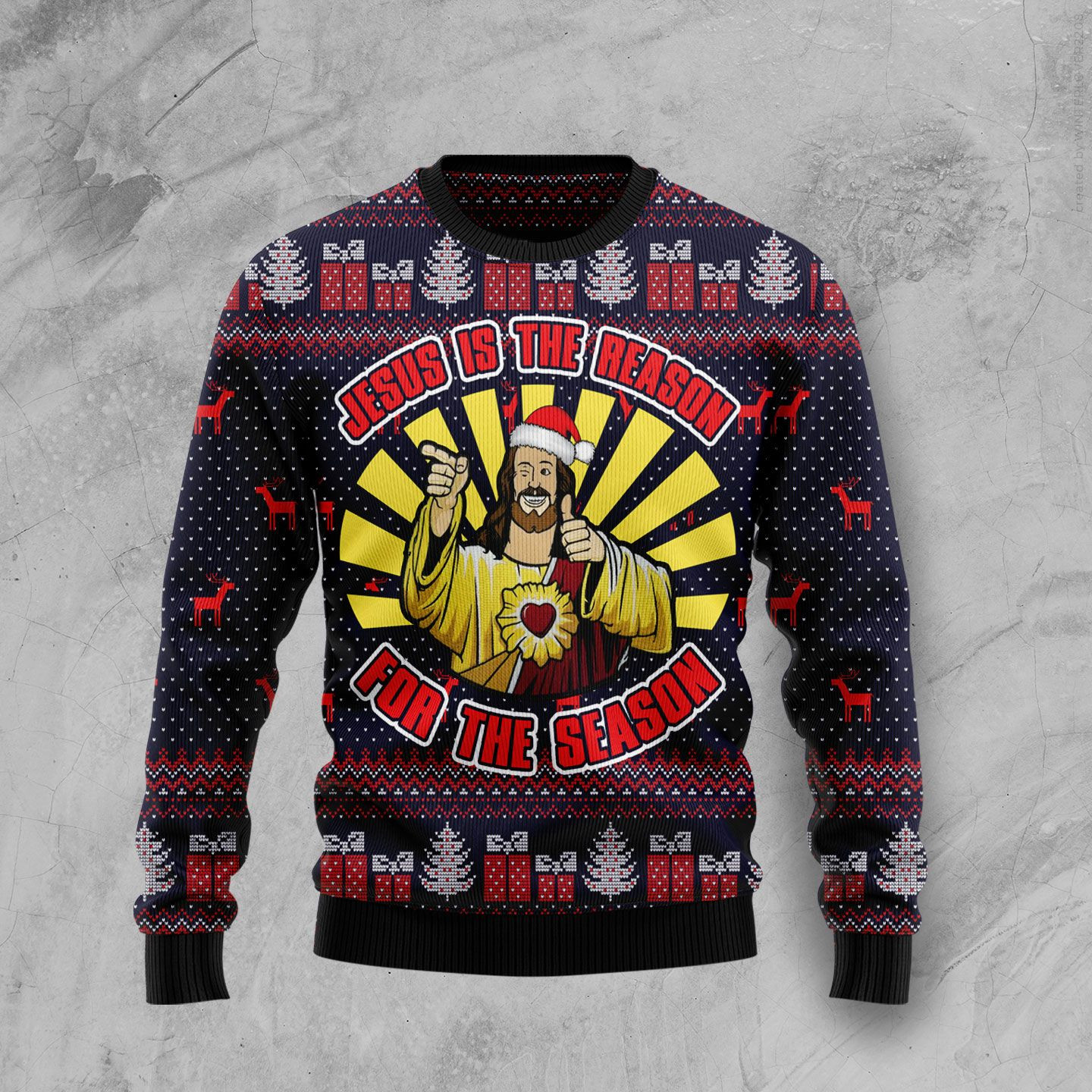 Jesus Is The Reason For The Season Ugly Christmas Sweater Ugly Sweater For Men Women