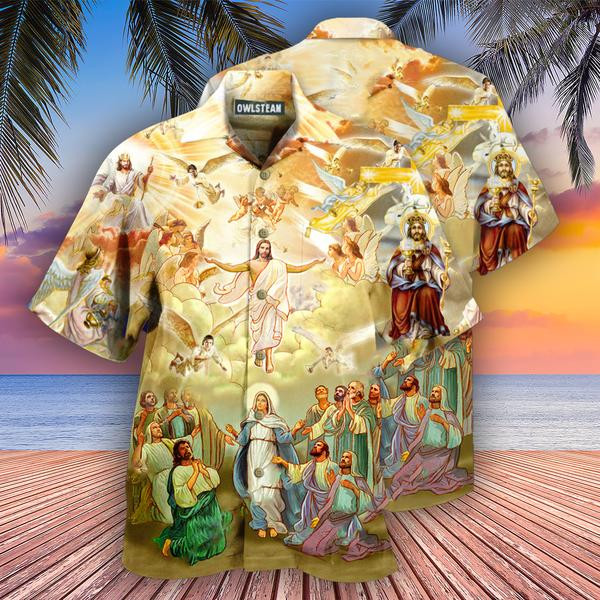 Jesus The True King Of The Universe Edition - Hawaiian Shirt - Hawaiian Shirt For Men