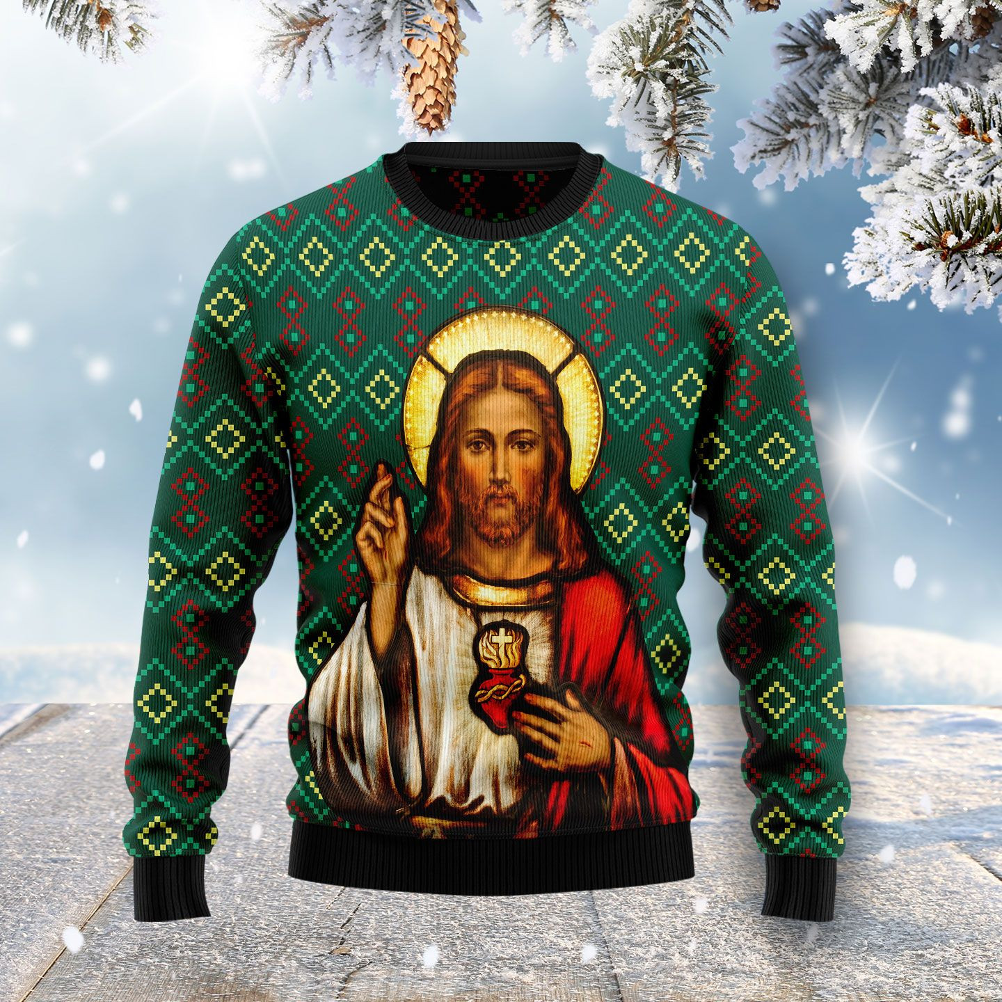 Jesus Ugly Christmas Sweater Ugly Sweater For Men Women