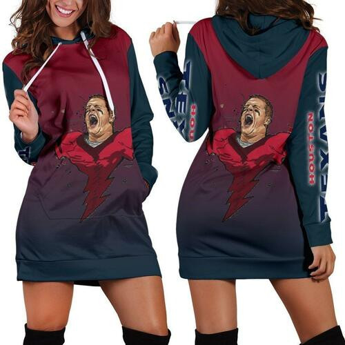 Jj Watt Hoodie Dress Sweater Dress Sweatshirt Dress 3d All Over Print For Women Hoodie