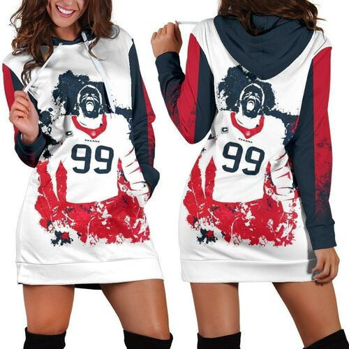 Jj Watt Hoodie Dress Sweater Dress Sweatshirt Dress 3d All Over Print For Women Hoodie