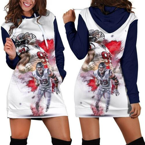 Jj Watt Hoodie Dress Sweater Dress Sweatshirt Dress 3d All Over Print For Women Hoodie